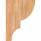 Ekena Millwork Ridgewood Smooth Corbel, Western Red Cedar, 5 1/2"W x 10"D x 14"H COR06X10X14RID00SWR - alternate 2